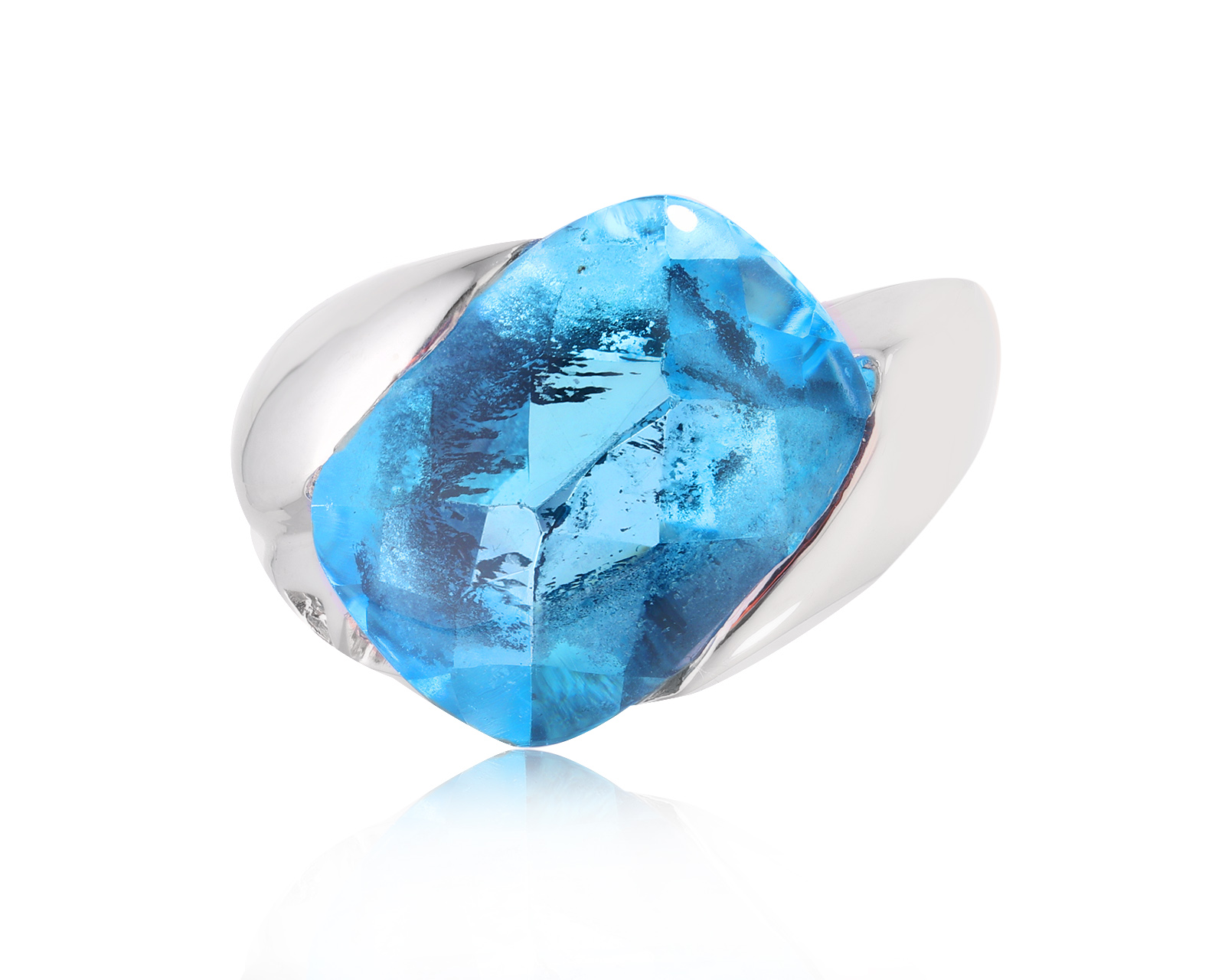 Золотое кольцо с топазом 12.20ct