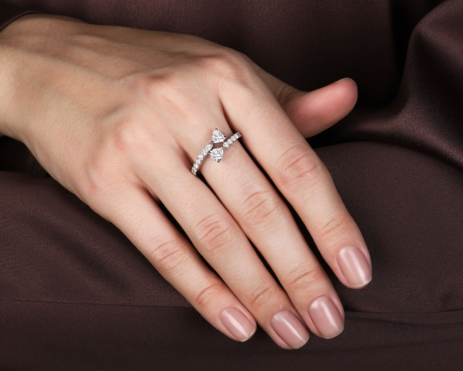 Золотое кольцо с бриллиантами 1.34ct
