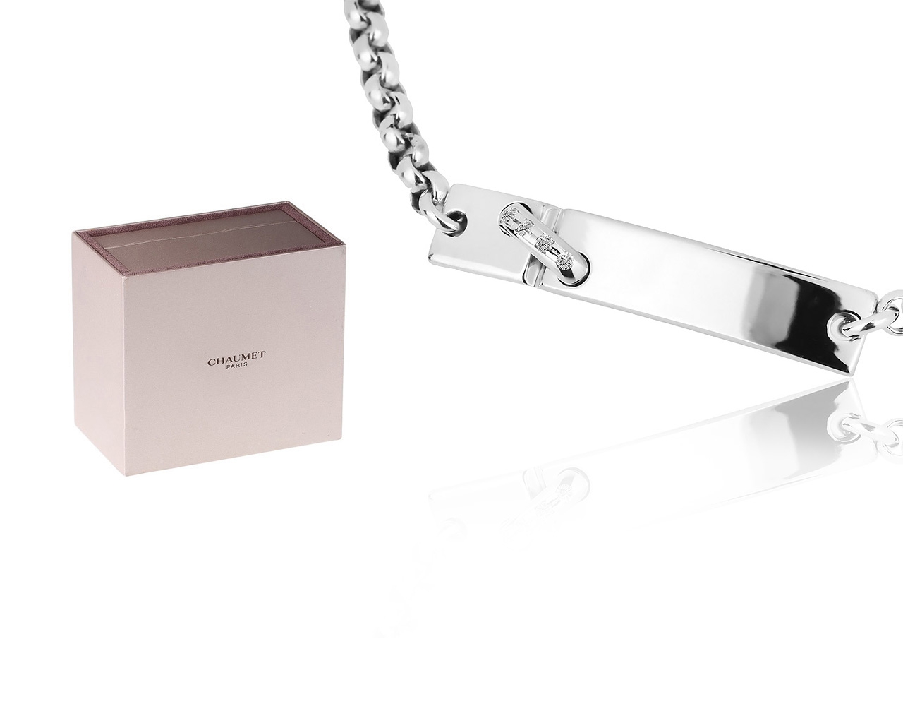 Оригинальный золотой браслет с бриллиантами 0.02ct Chaumet Liens