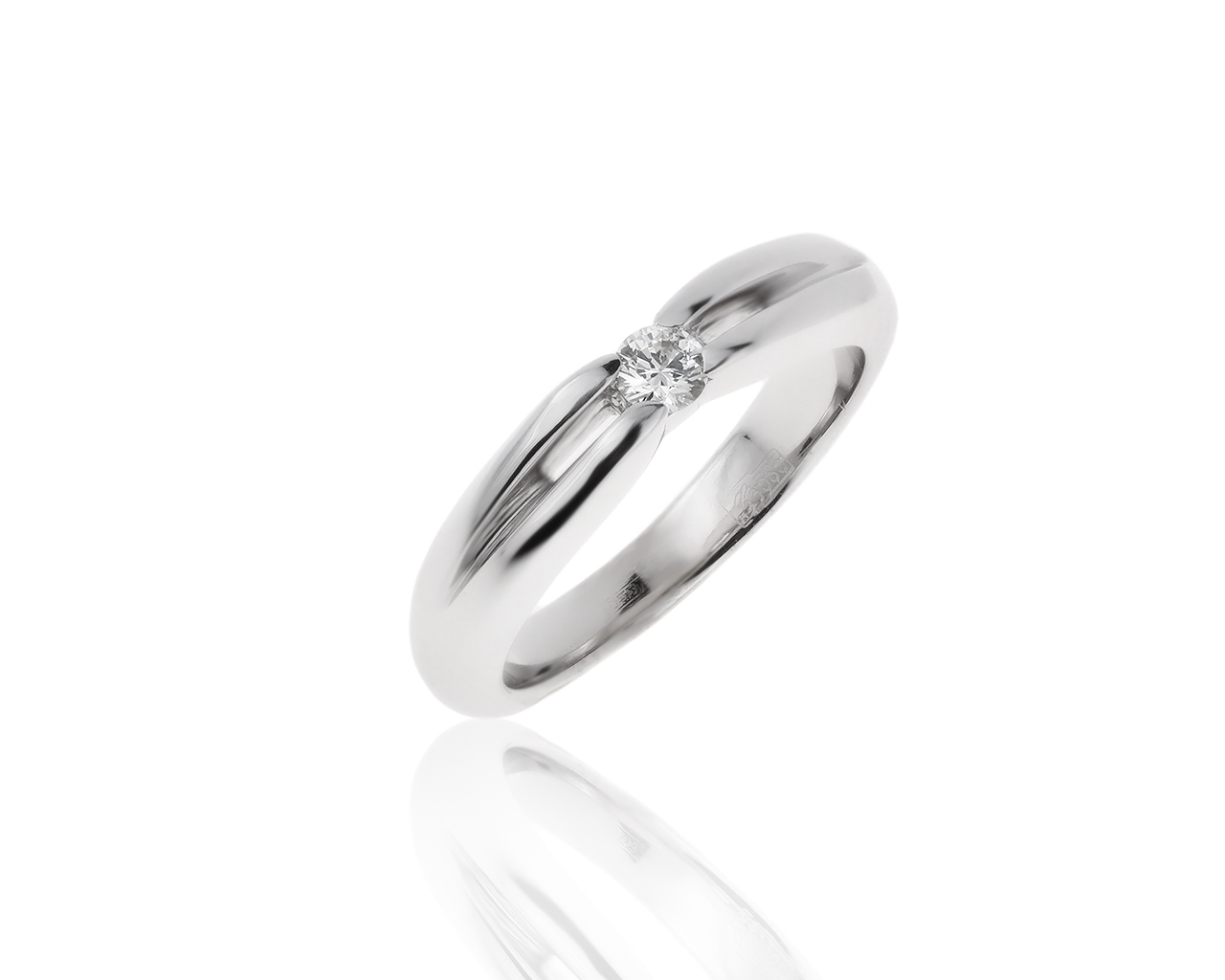 Достойное золотое кольцо с бриллиантом 0.13ct 181119/13 Достойное золотое кольцо с бриллиантом 0.13ct 181119/13