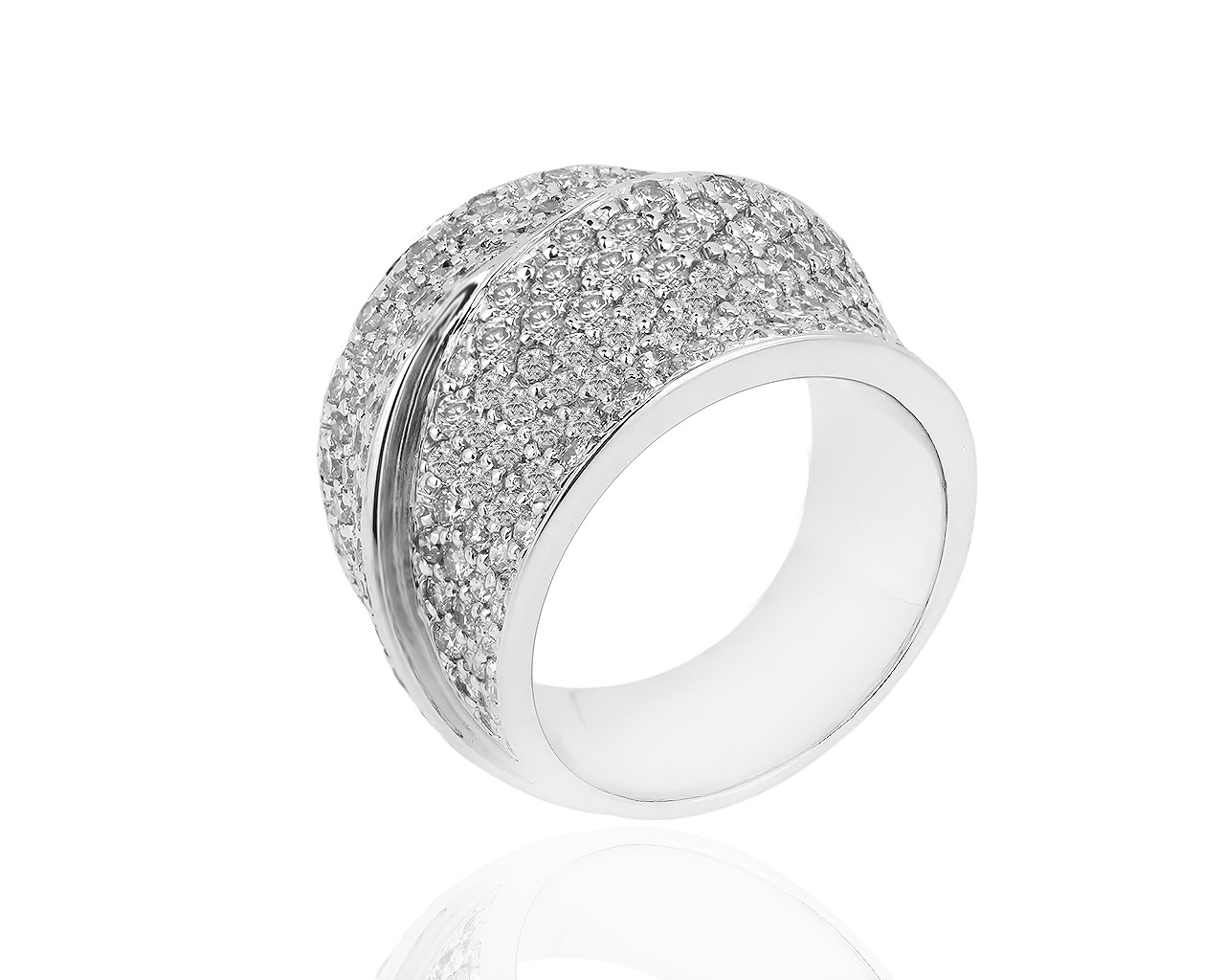Потрясающее золотое кольцо с бриллиантами 2.80ct 220319/10 Потрясающее золотое кольцо с бриллиантами 2.80ct 220319/10
