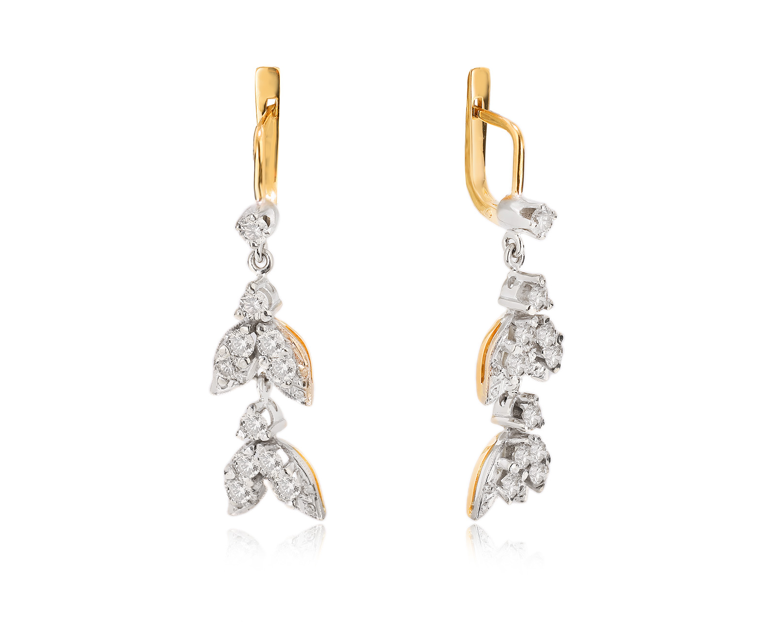 Золотые серьги с бриллиантами 2.32ct 241023/9