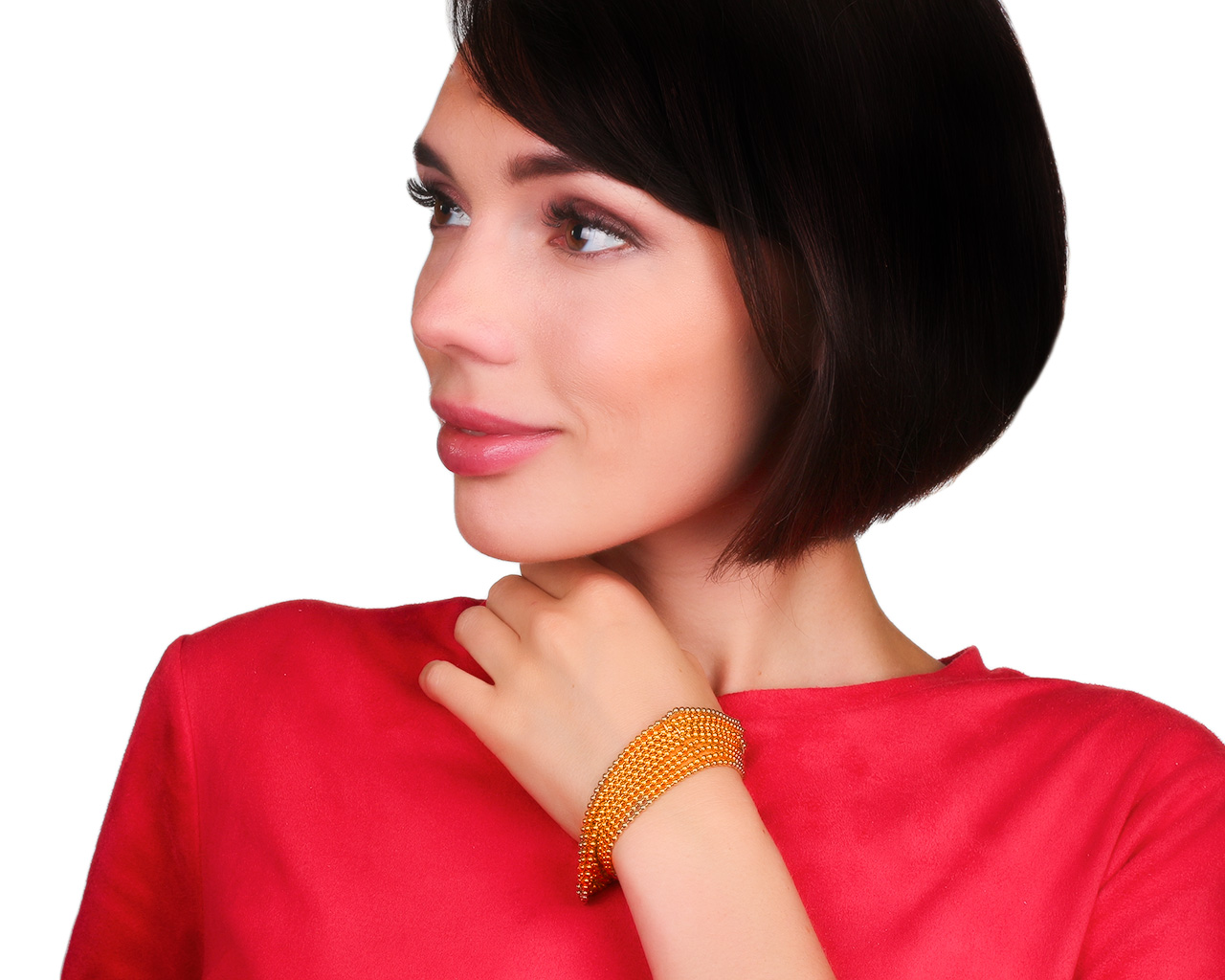 Внушительный золотой браслет Cartier