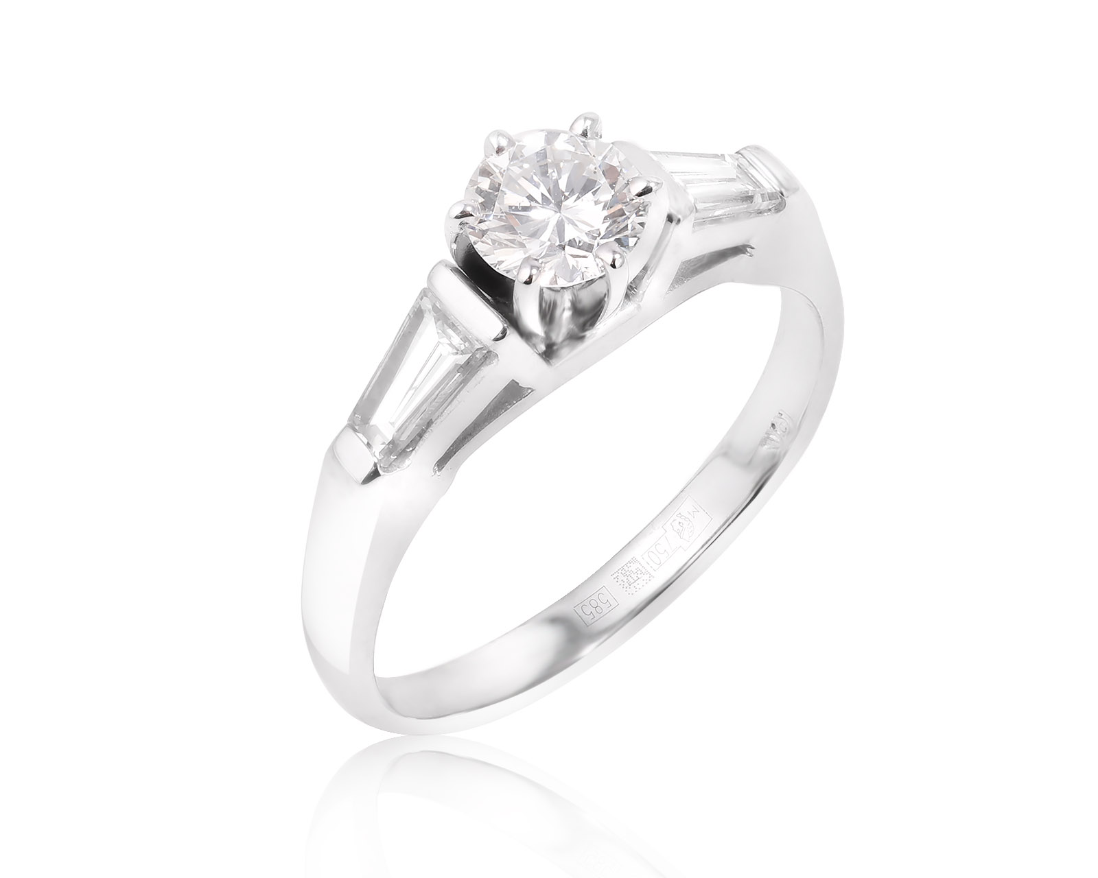 Золотое кольцо с бриллиантами 0.94ct 290125/4