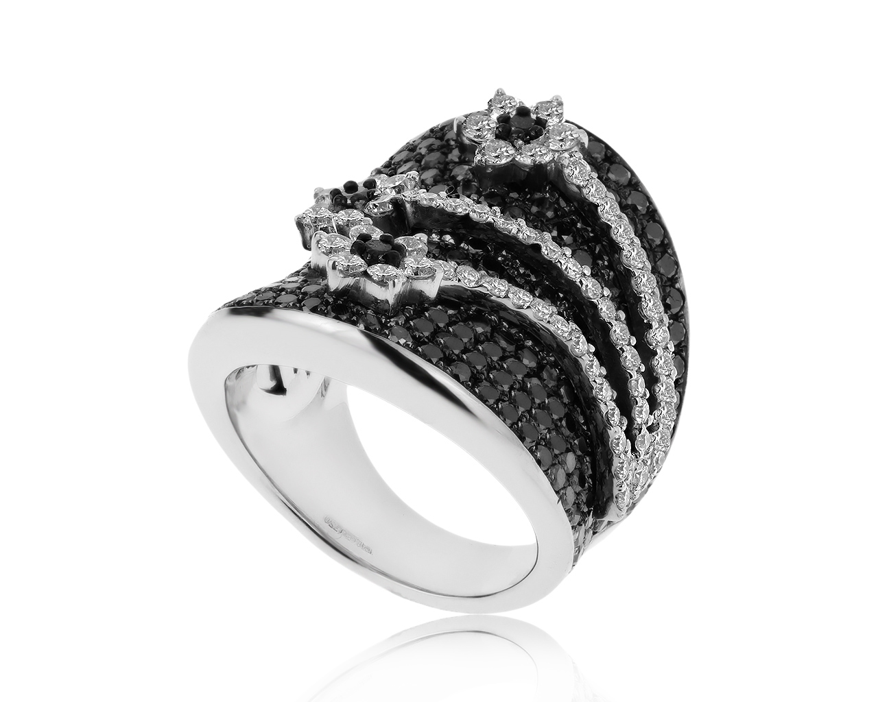 Итальянское золотое кольцо с бриллиантами 4.05ct 140220/2