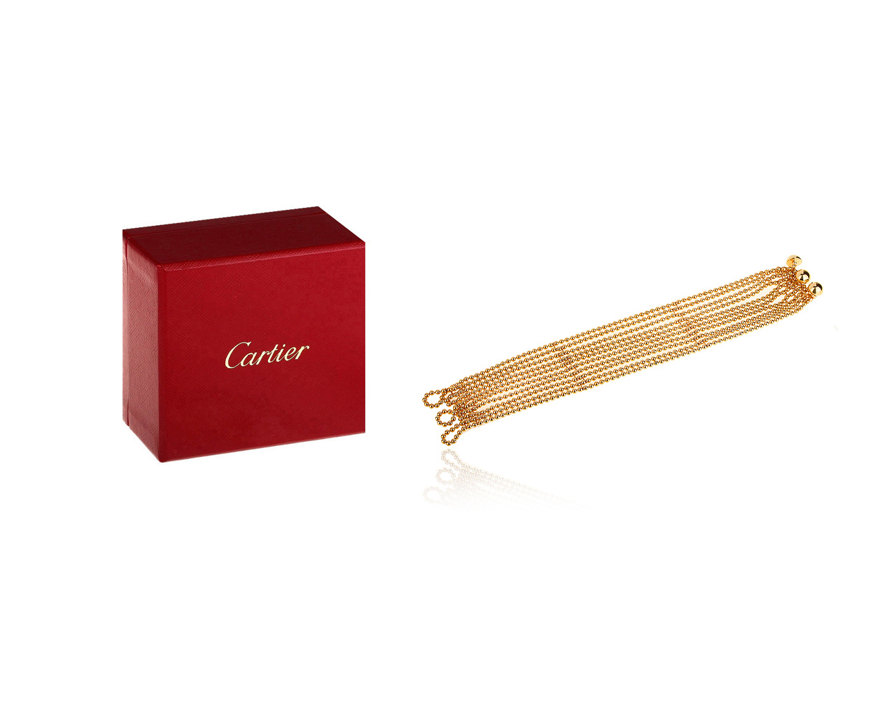 Внушительный золотой браслет Cartier