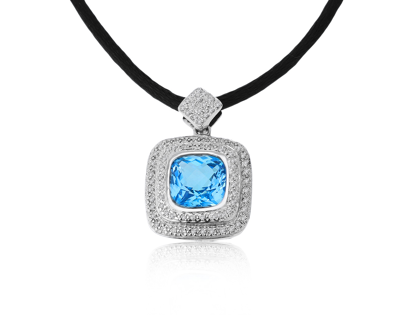 Притягательный золотой кулон с топазом 4.41ct 041120/11