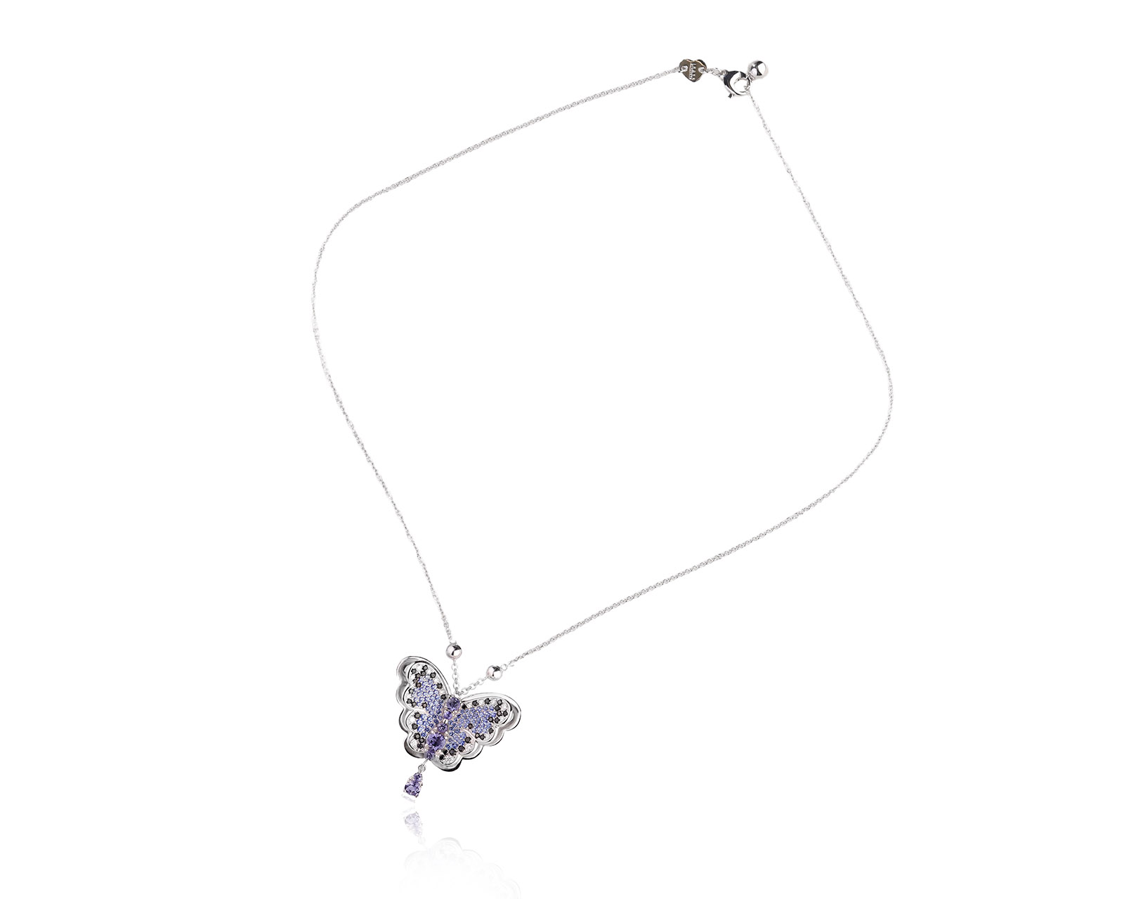 Оригинальное золотое колье с сапфирами 1.39ct Pasquale Bruni Butterfly
