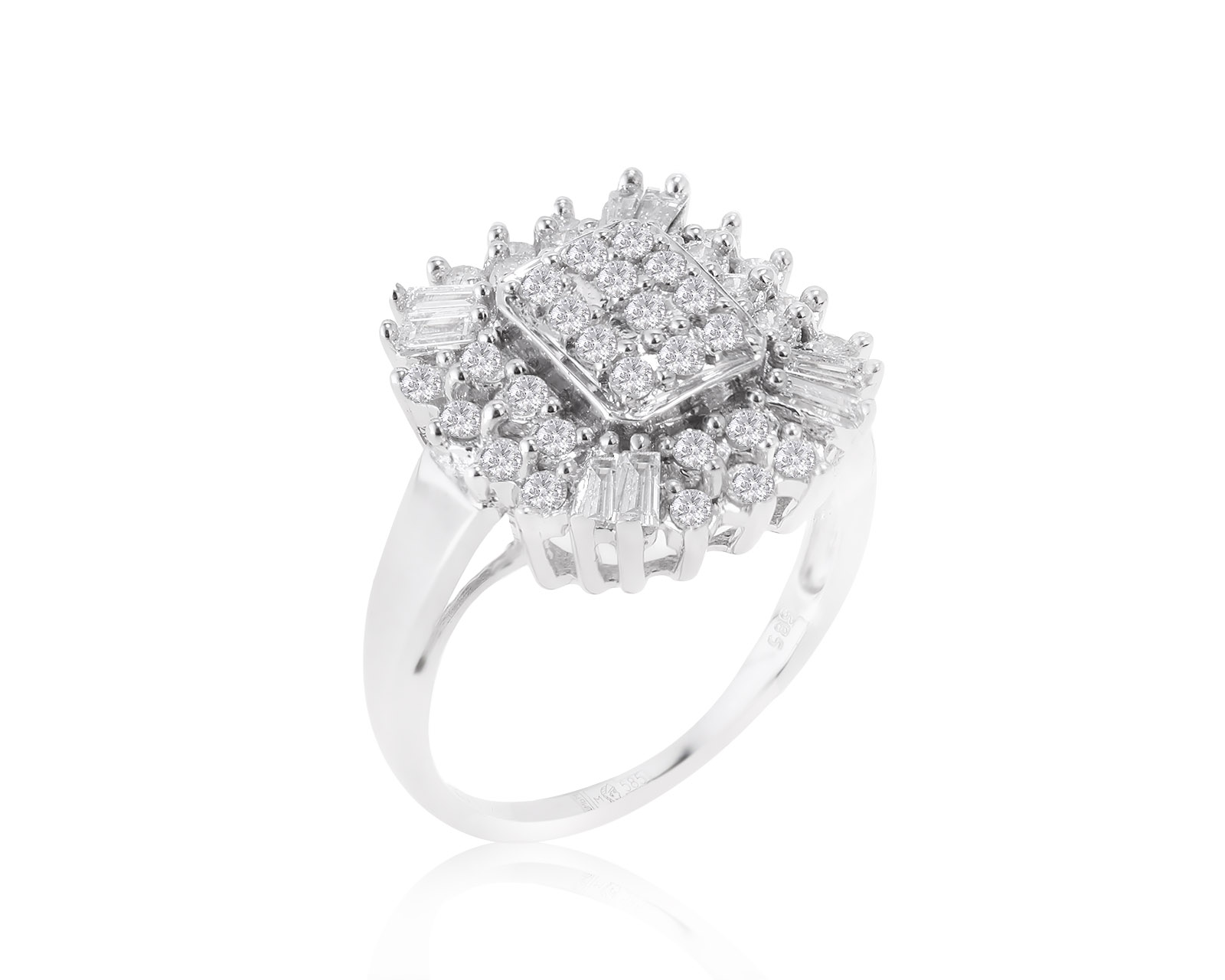 Притягательное золотое кольцо с бриллиантами 0.82ct 250622/3