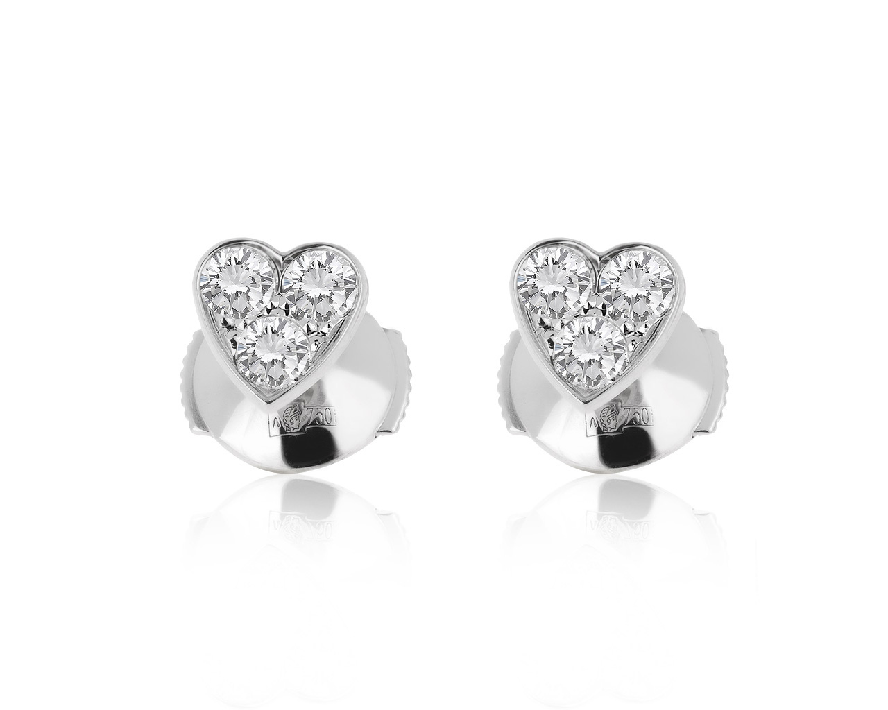 Оригинальные золотые серьги с бриллиантами 0.41ct Cartier 031120/16