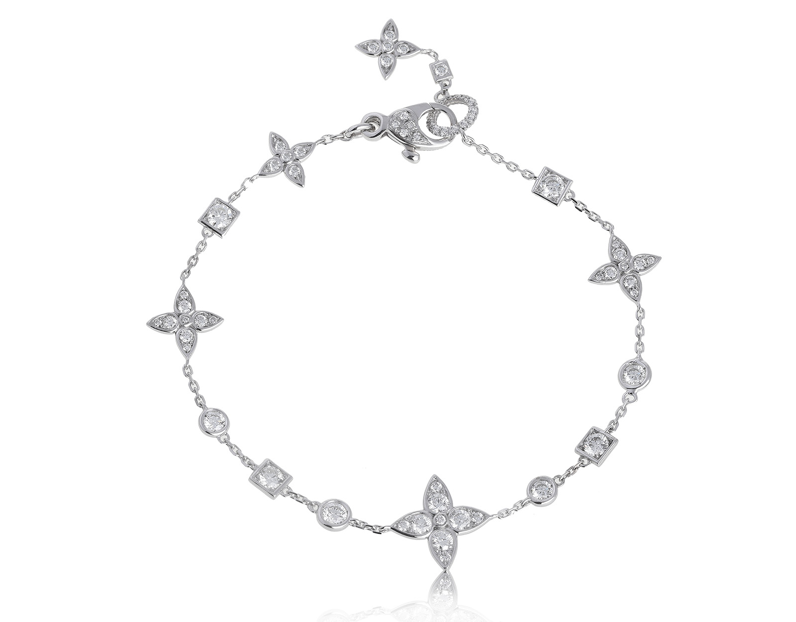 Итальянский золотой браслет с бриллиантами 2.51ct 120721/2