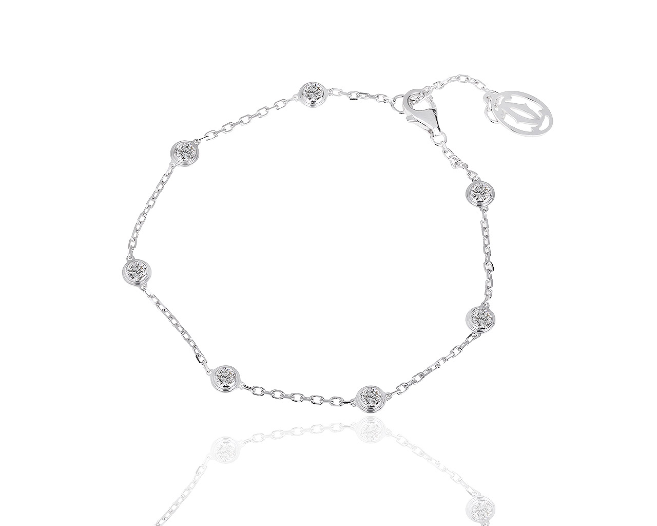 Шикарный золотой браслет с бриллиантами 0.65ct Cartier