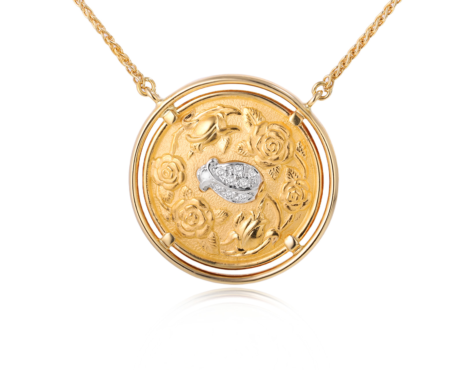 Оригинальное золотое колье Carrera y Carrera Rose 290725/3