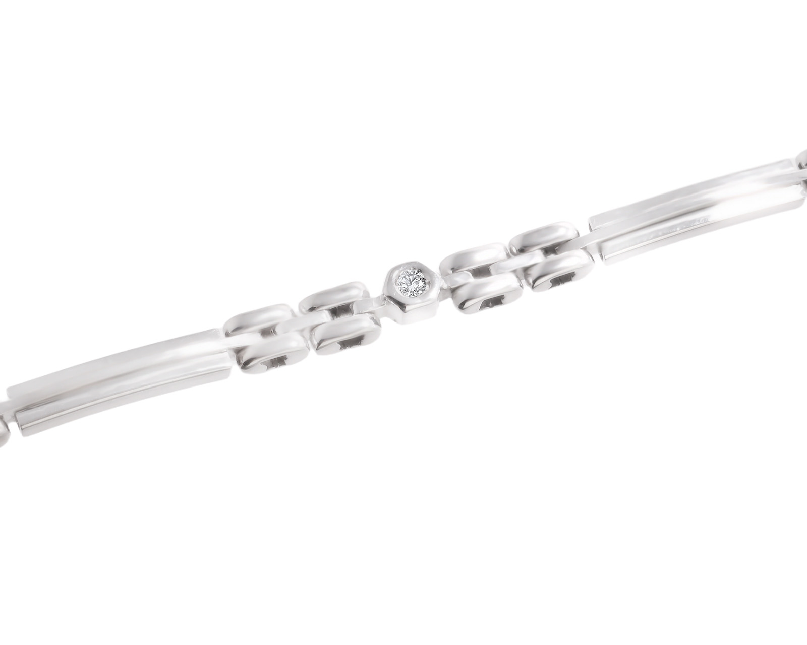 Оригинальный золотой браслет с бриллиантами 0.12ct F.I.B.O.