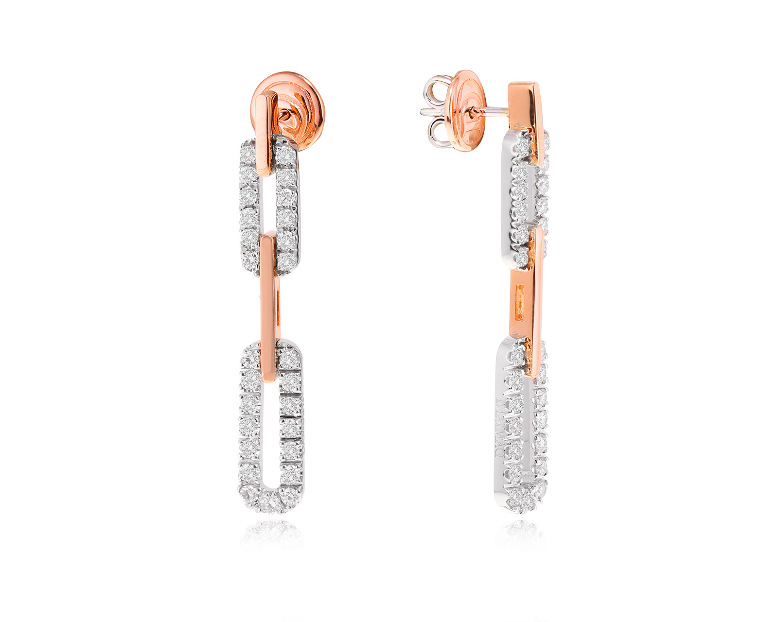 Оригинальные золотые серьги Damiani Segnaletici 270723/7