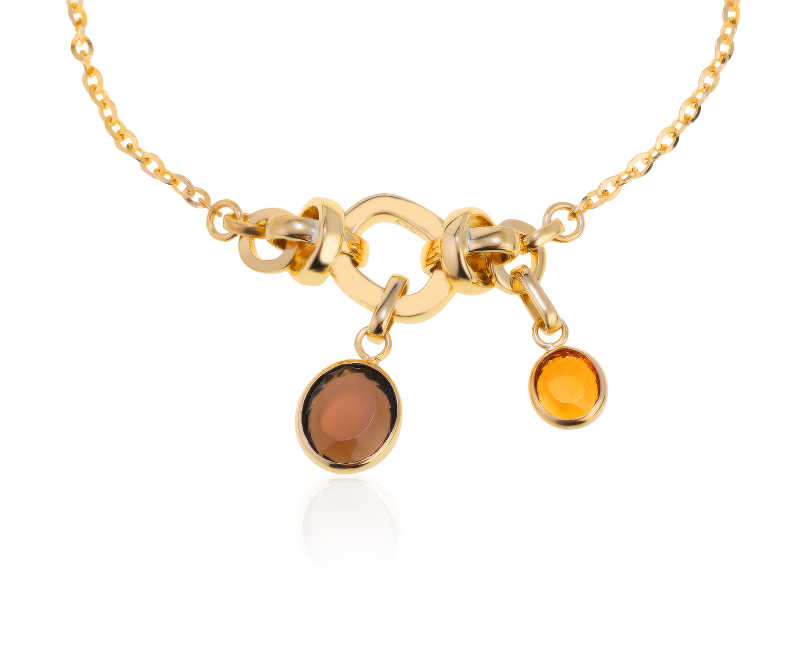 Безупречный золотой браслет с раухтопазами 1.33ct