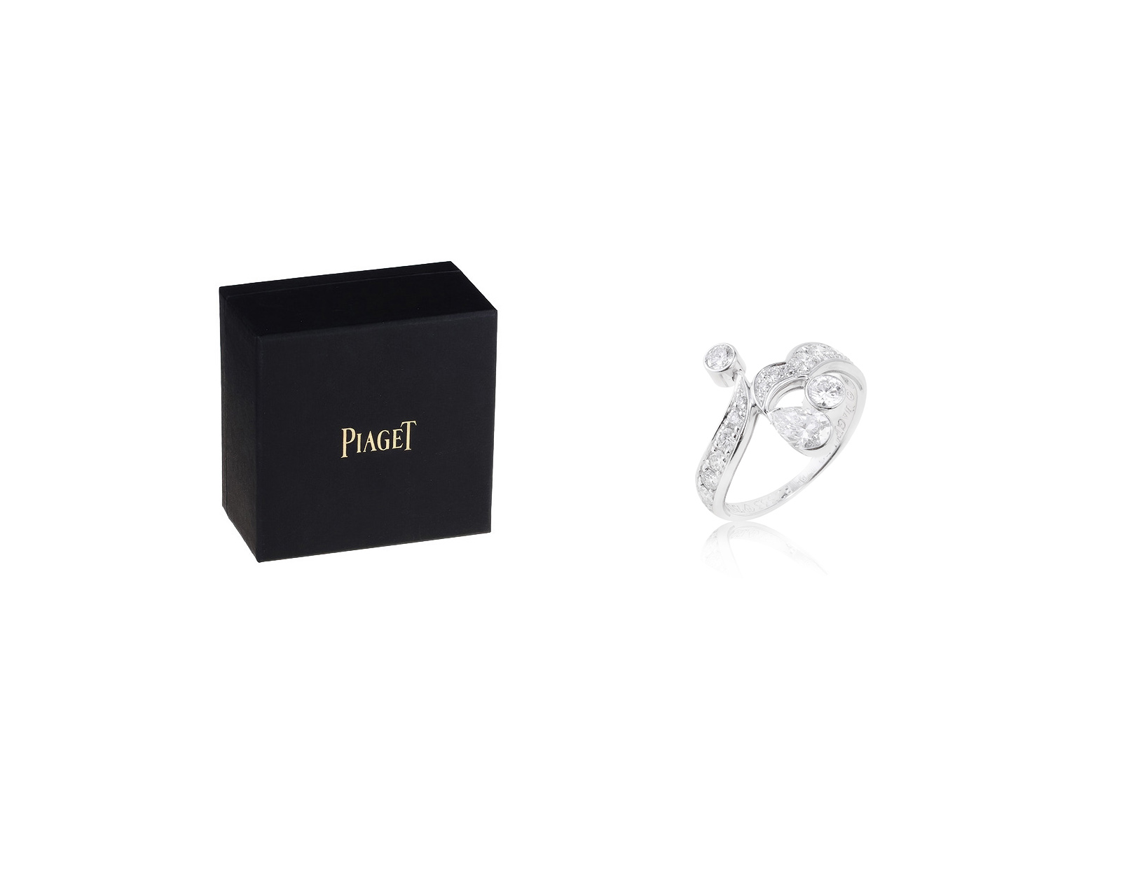 Оригинальное золотое кольцо с бриллиантами 1.14ct Piaget
