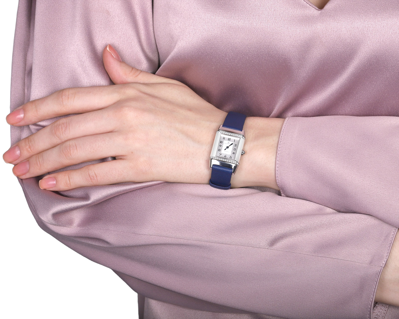 Оригинальные стальные часы Jaeger-LeCoultre Reverso Classic Small Duetto