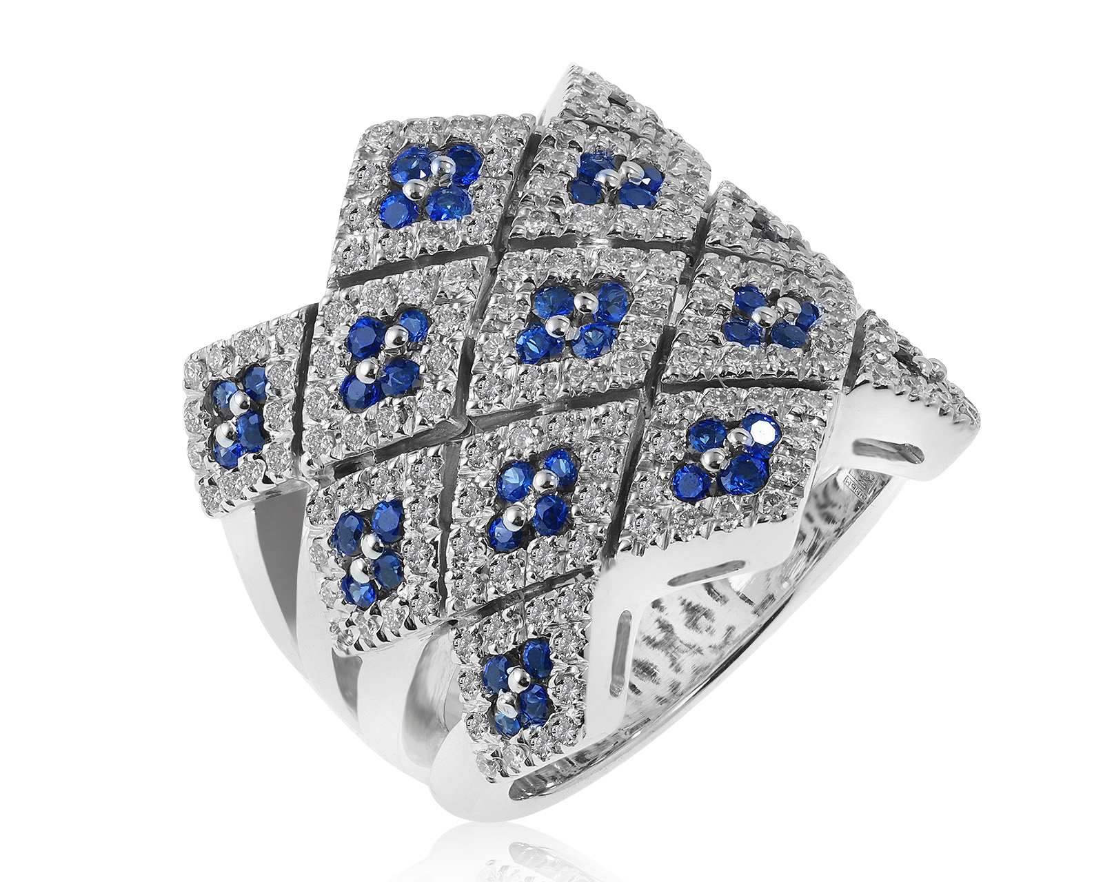 Удивительное золотое кольцо с бриллиантами 1.01ct 170821/5