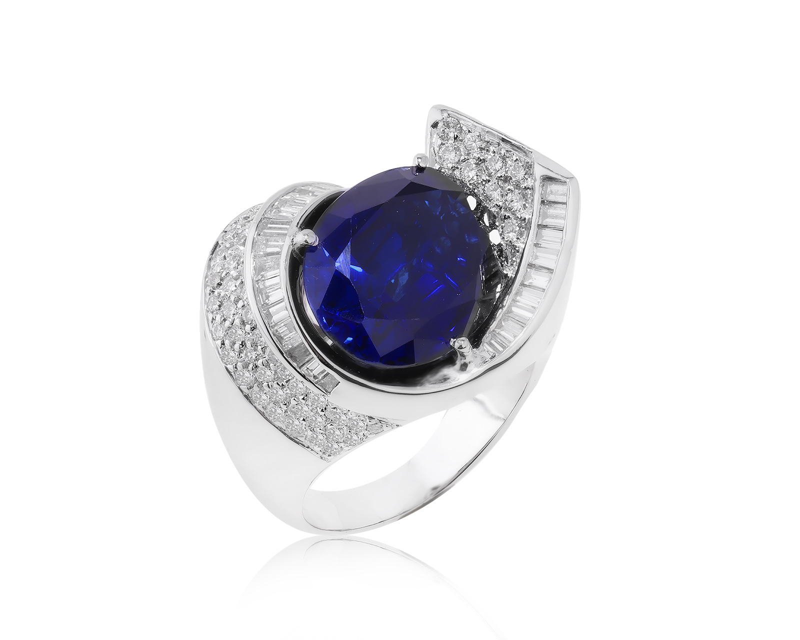 Золотое кольцо с сапфиром 11.00ct 180523/2