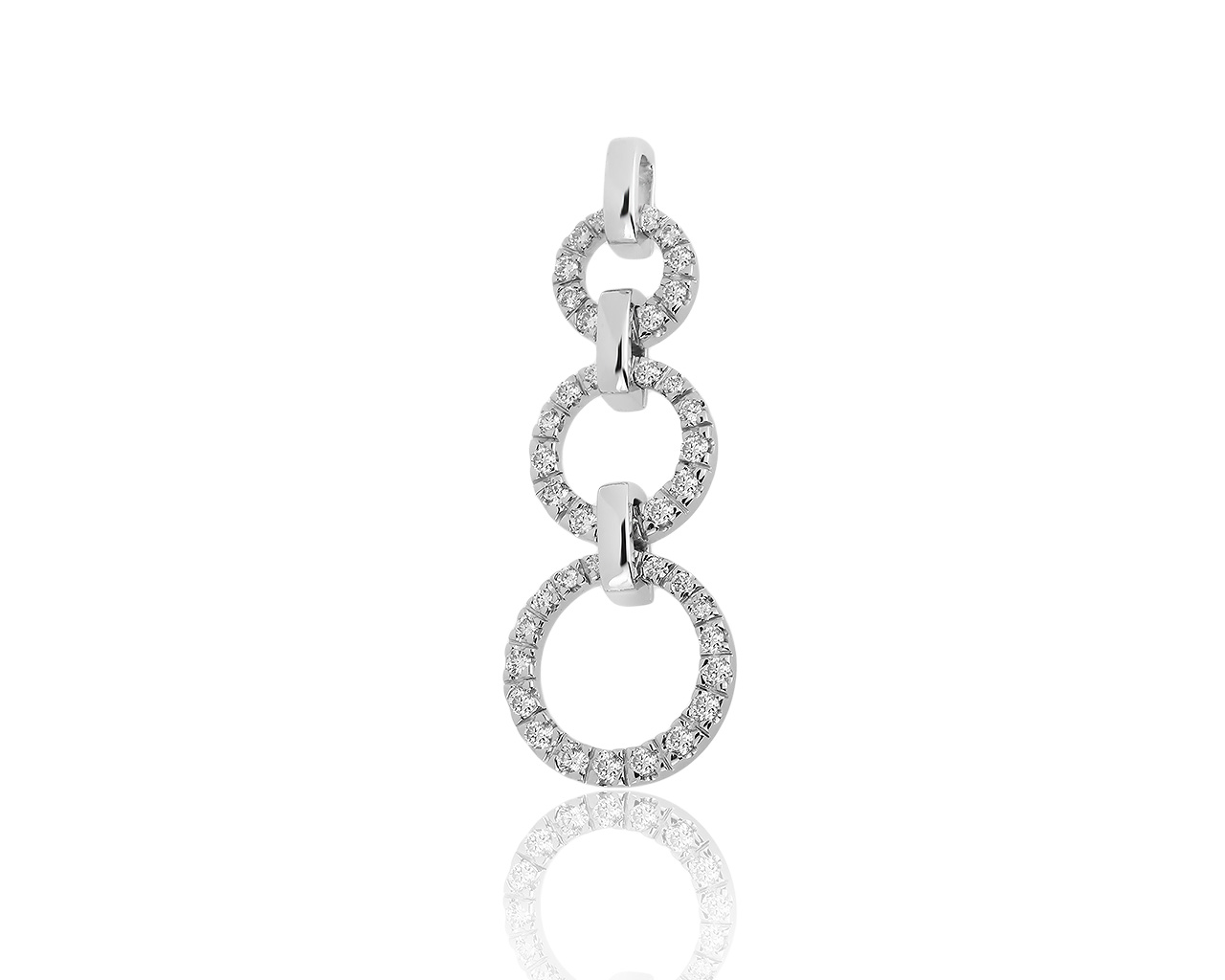 Завораживающий золотой кулон с бриллиантами 0.77ct 100919/15