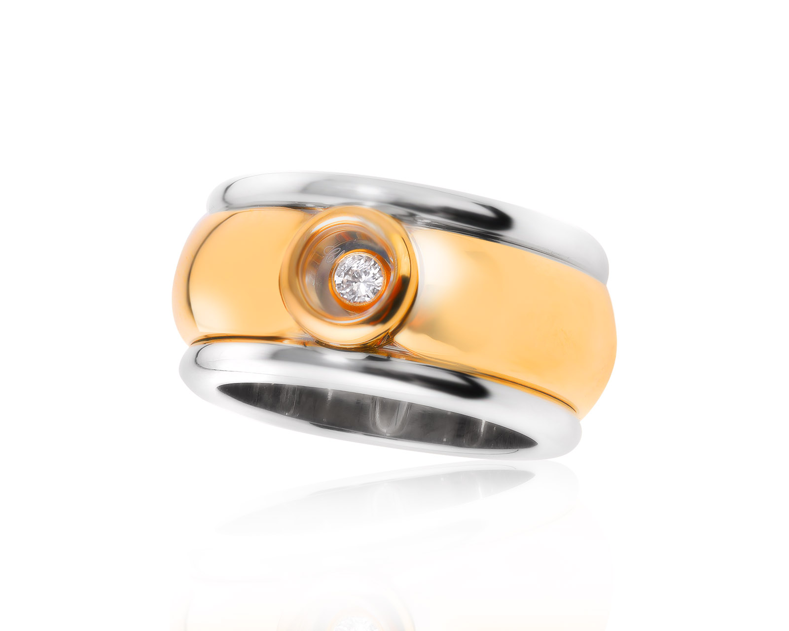 Оригинальное золотое кольцо Chopard Happy Sport 051224/13 Оригинальное золотое кольцо Chopard Happy Sport 051224/13