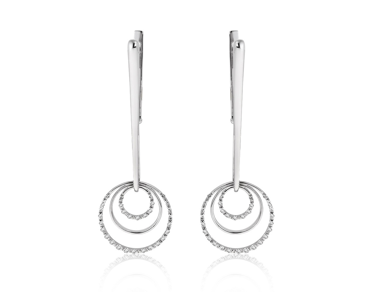 Изумительные золотые серьги с бриллиантами 0.62ct 090421/12