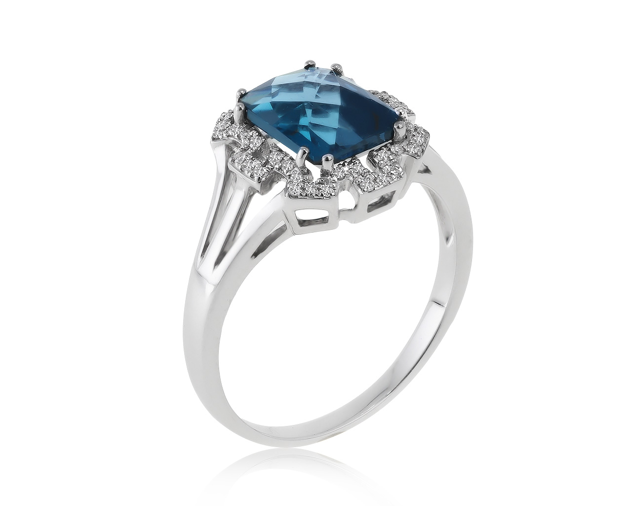 Потрясающее золотое кольцо с топазом 2.60ct 110121/1