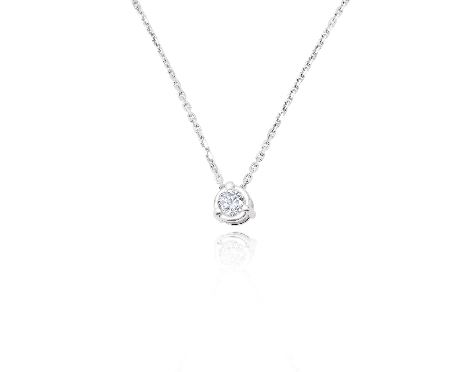 Золотой кулон с бриллиантом 0.18ct
