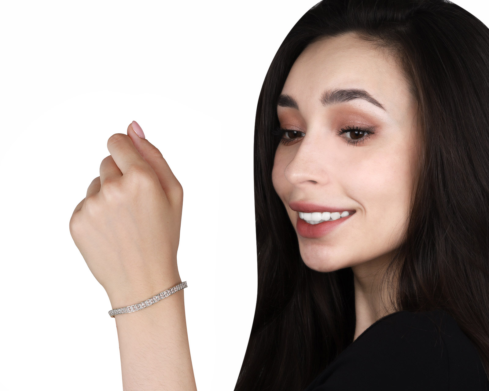 Завораживающий золотой браслет с бриллиантами 1.98ct