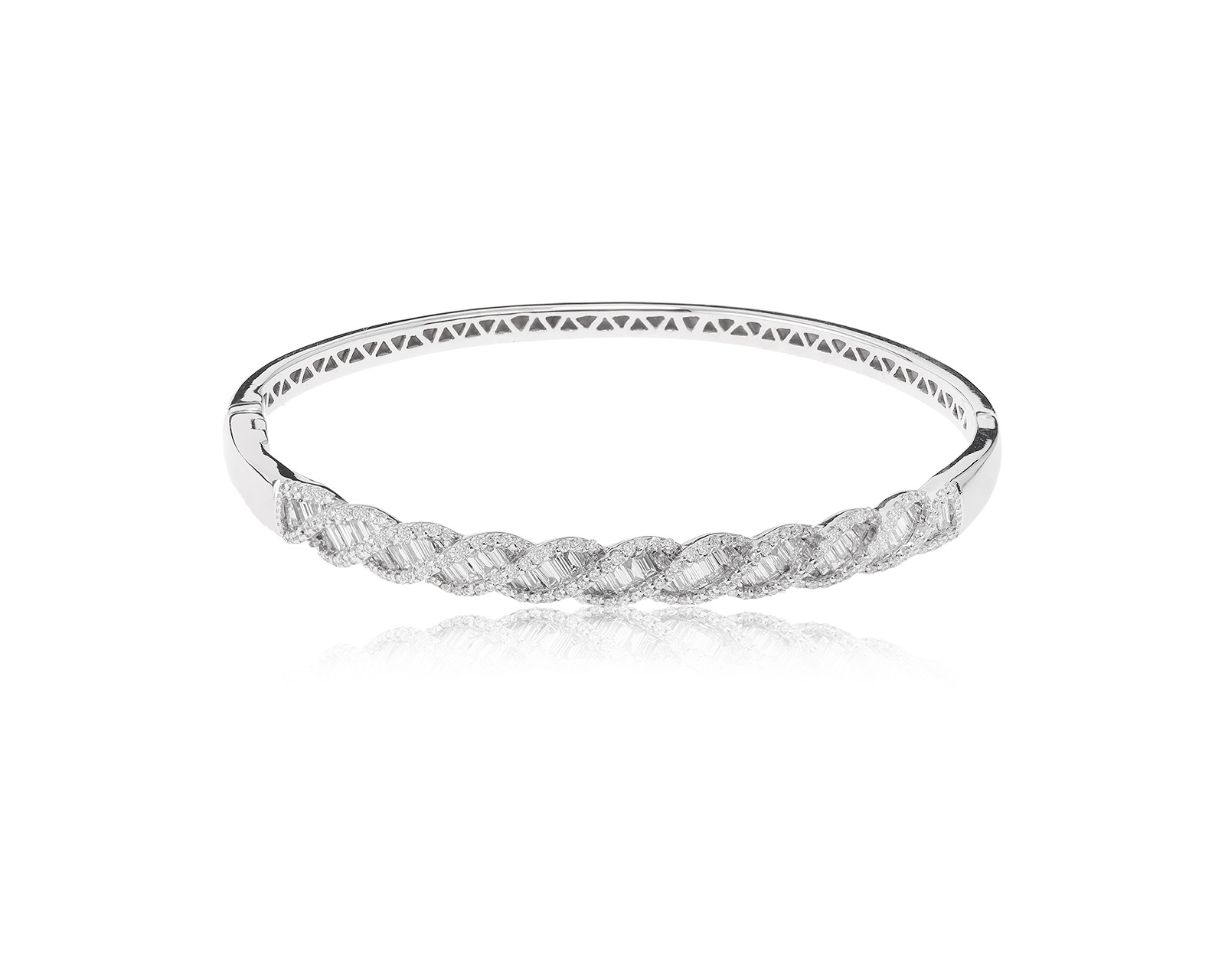 Золотой браслет с бриллиантами 2.06ct