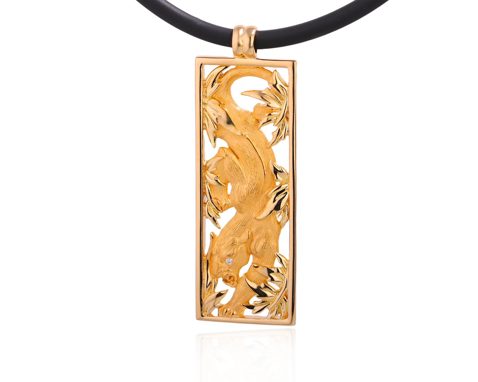 Оригинальный золотой кулон Magerit Puma 070725/7