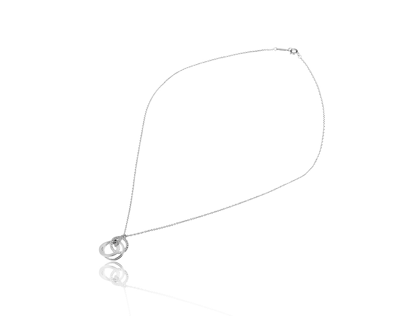 Оригинальный золотой кулон с бриллиантами 0.15ct Tiffany&Co