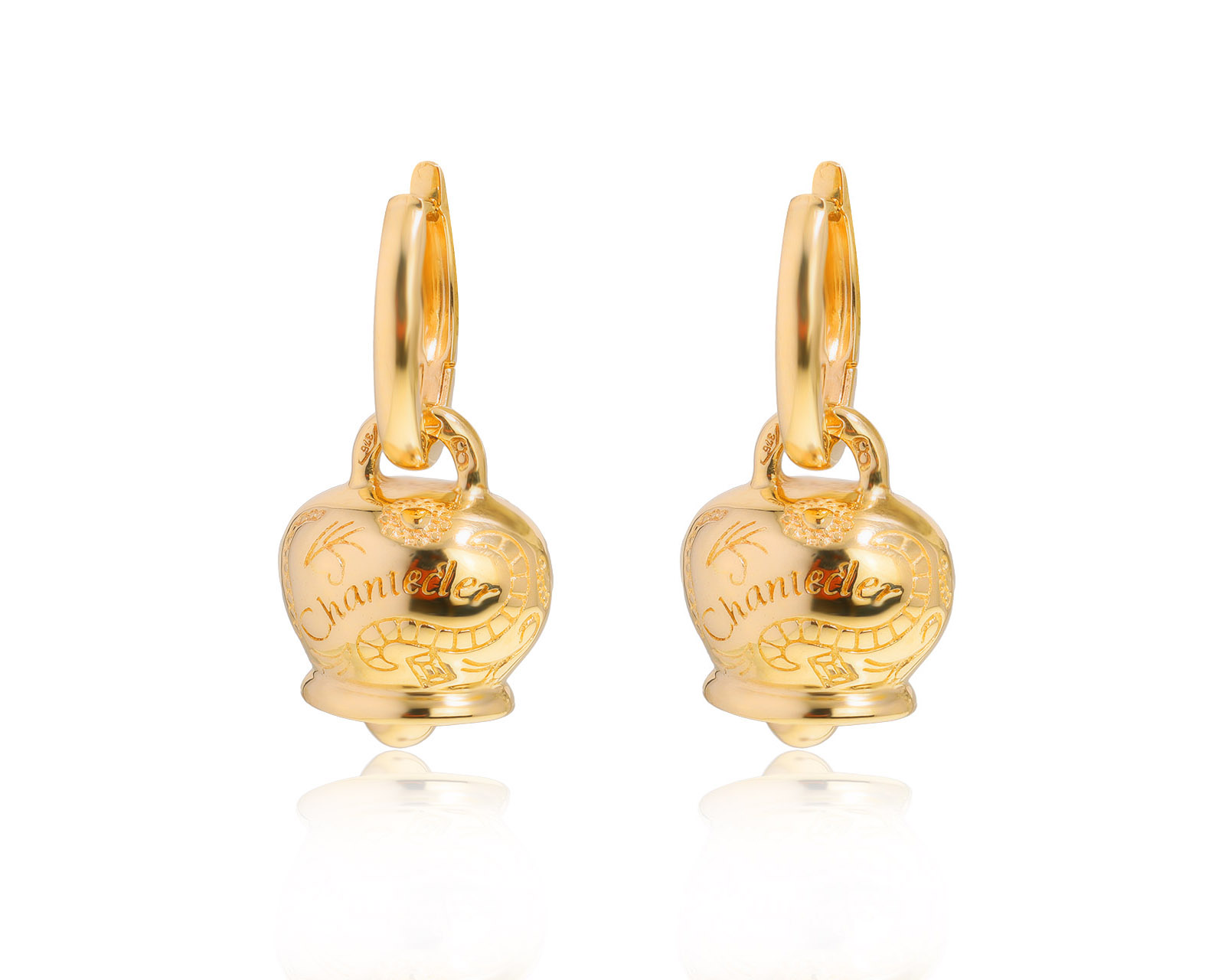 Оригинальные золотые серьги Chantecler Campanella 190724/4