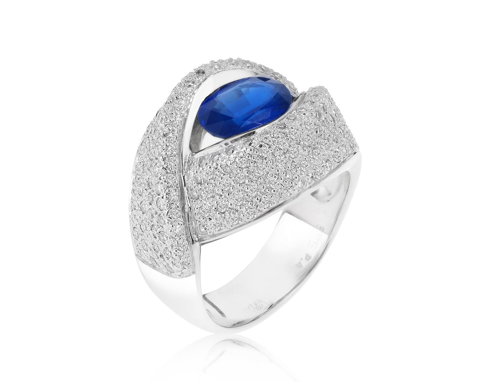 Великолепное золотое кольцо с сапфиром 1.98ct 301221/2