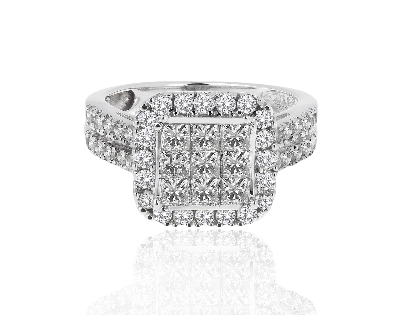 Удивительное золотое кольцо с бриллиантами 1.50ct 150319/1