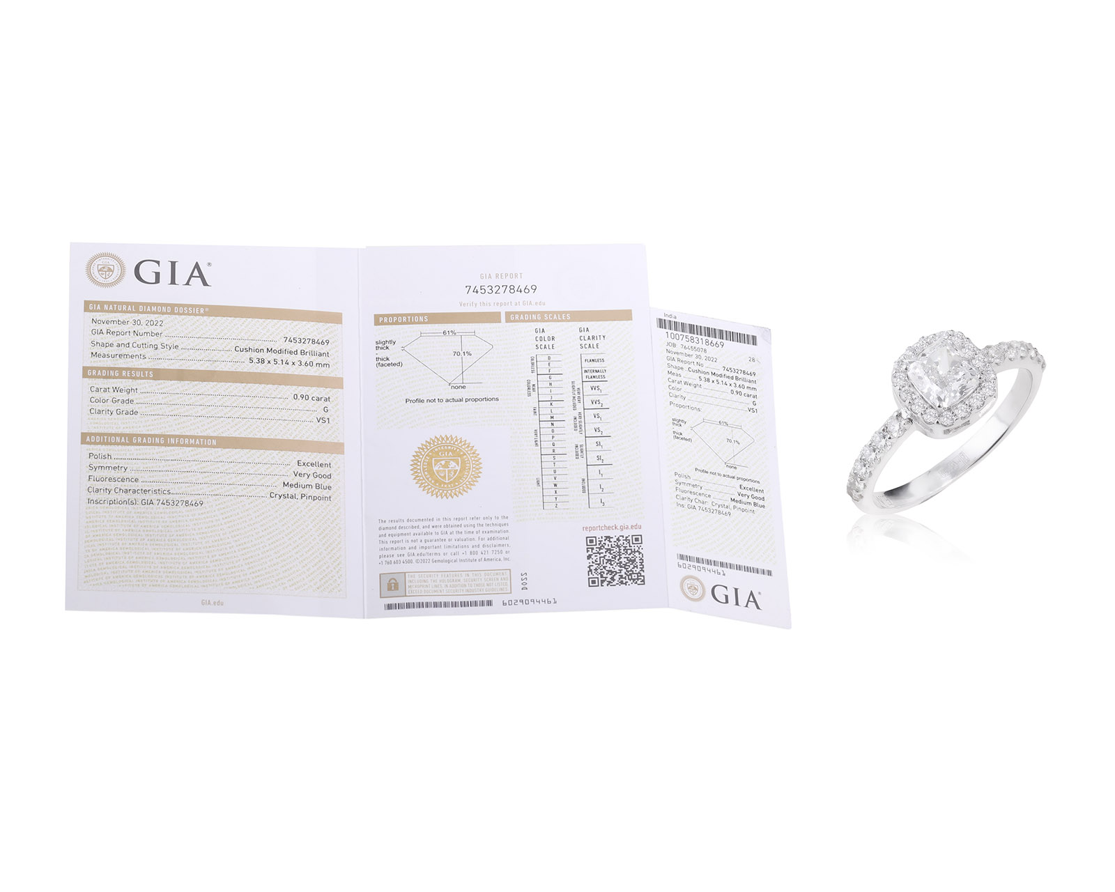 Золотое кольцо с бриллиантами 1.25ct Evgeny Matveev