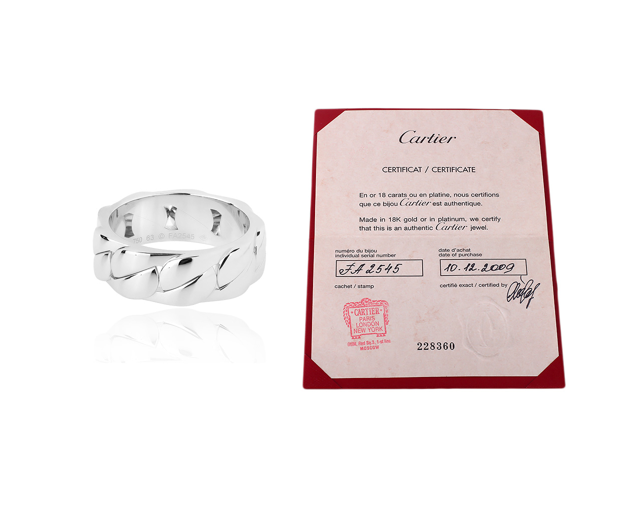 Необычное золотое кольцо Cartier La Dona