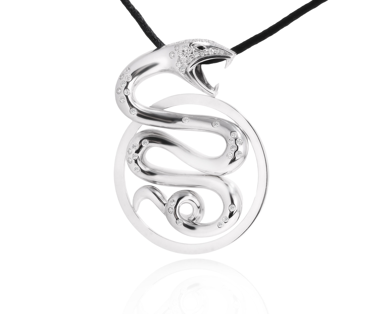Оригинальный золотой кулон с бриллиантами 1.25ct Boucheron Trouble Serpent 151125/1