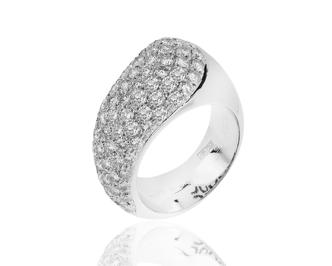 Оригинальное золотое кольцо с бриллиантами 2.29ct Chaumet 121218/12