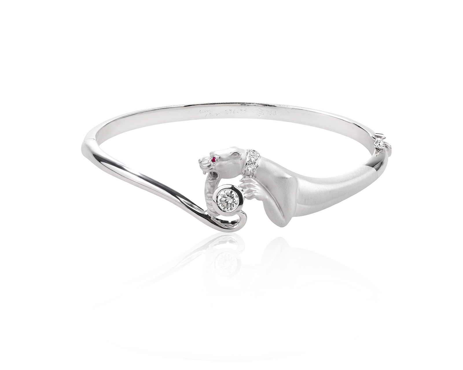 Оригинальный золотой браслет с бриллиантами 0.31ct Carrera y Carrera Panther 150626/1