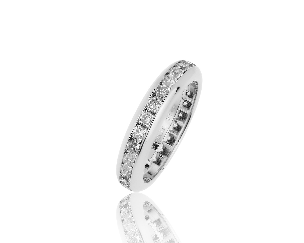 Оригинальное платиновое кольцо с бриллиантами 1.42ct Tiffany&Co 070919/1