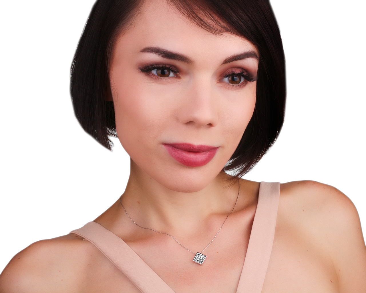 Итальянский золотой кулон с бриллиантами 1.01ct