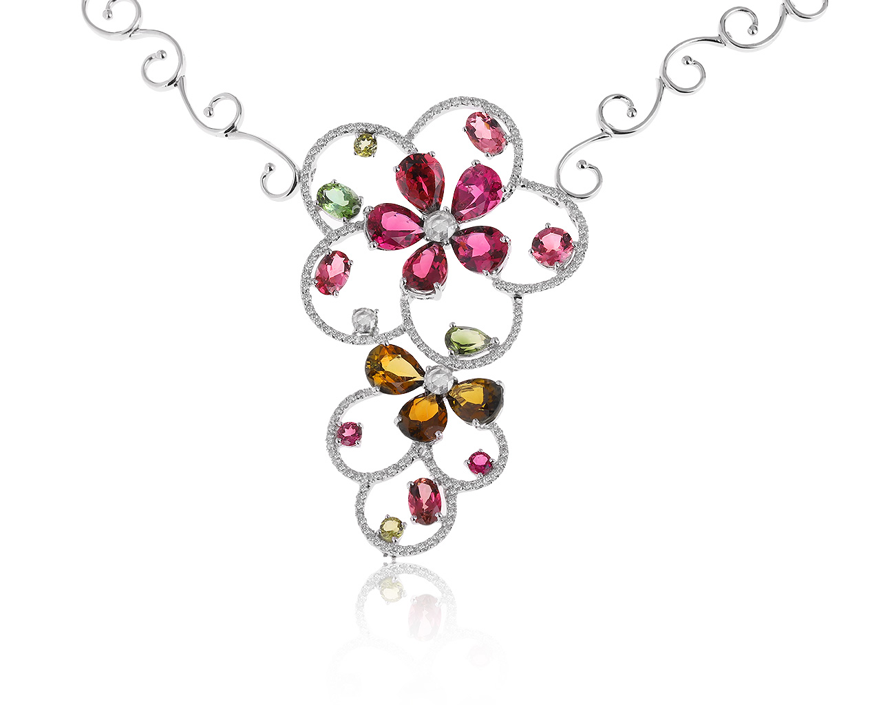 Притягательное золотое колье с турмалинами 11.27ct 260320/3