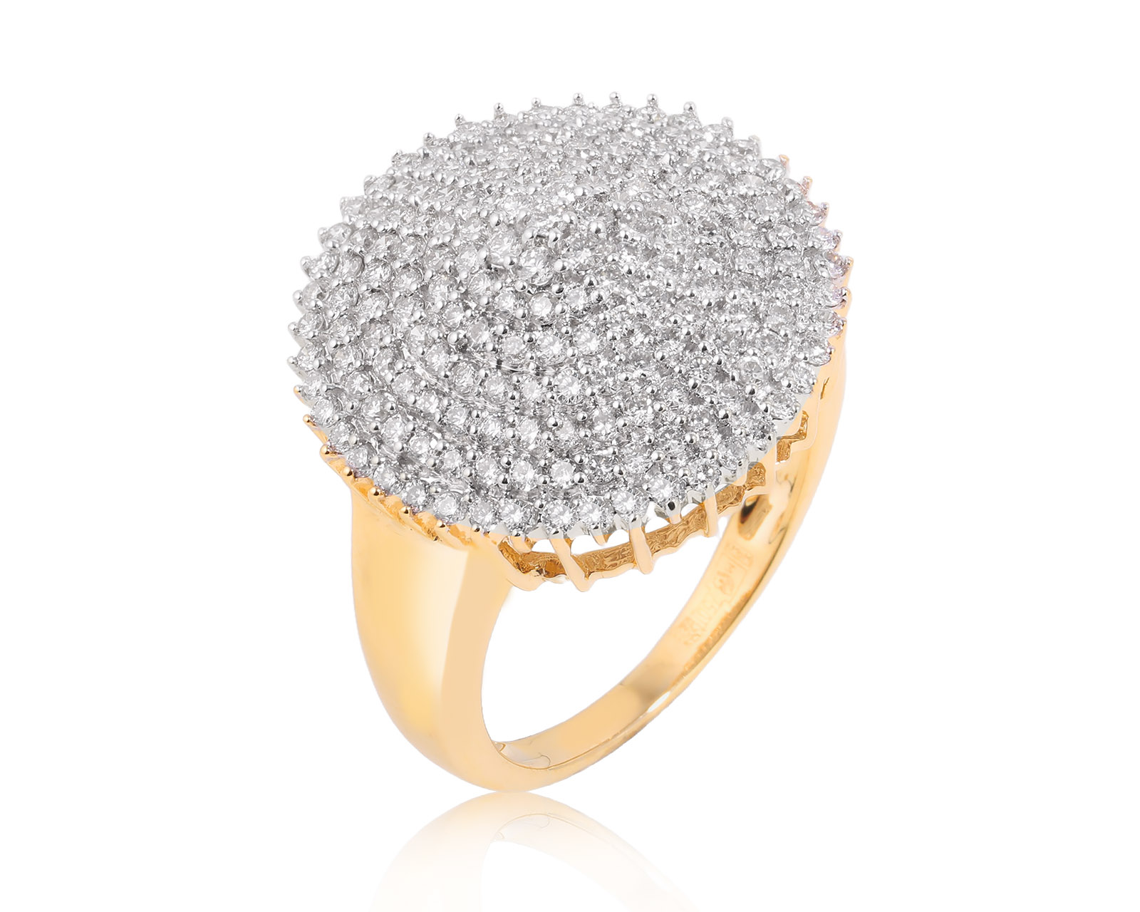 Золотое кольцо с бриллиантами 1.08ct 270126/2