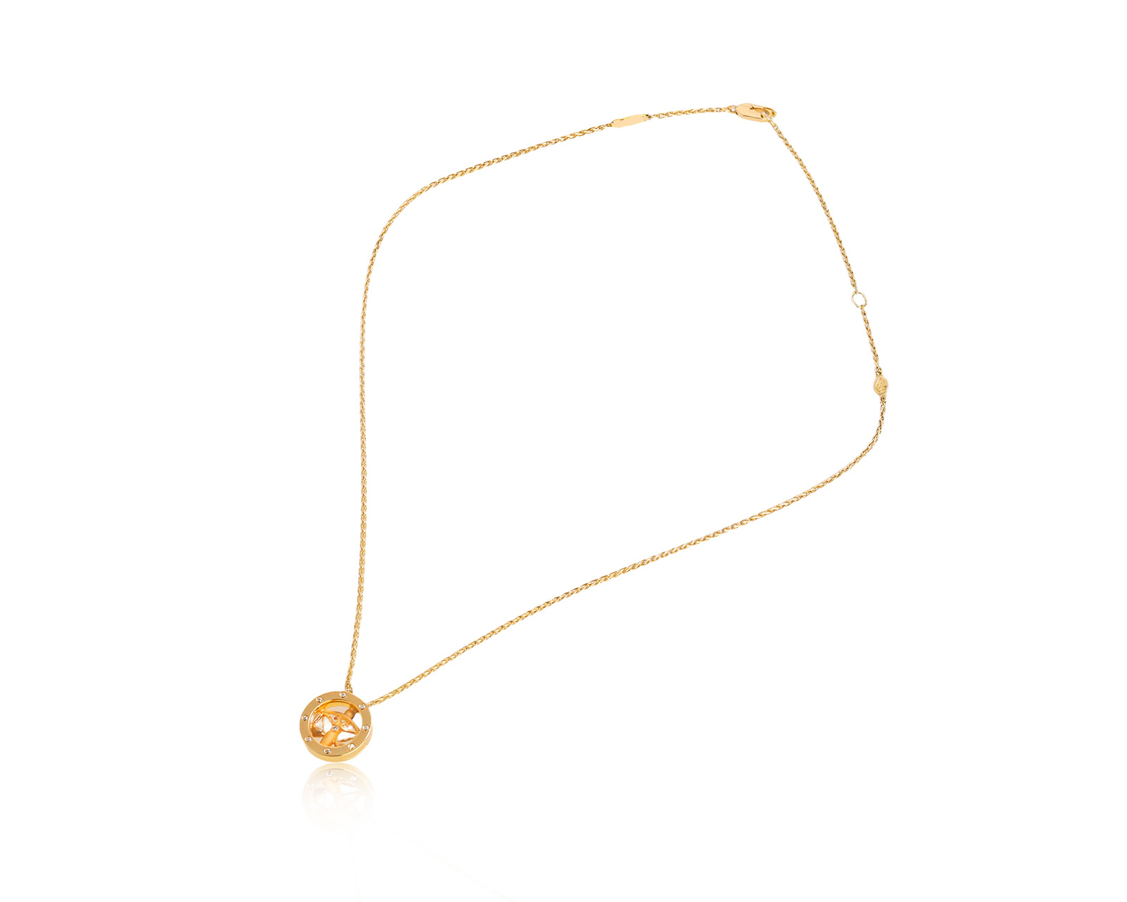 Оригинальное золотое колье Magerit Zodiac Horoscope libra