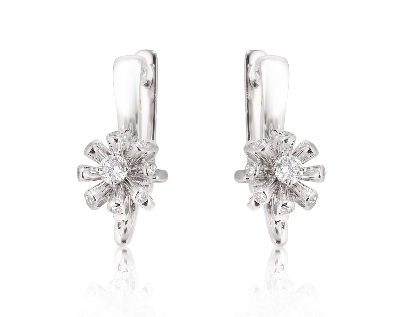 Золотые серьги с бриллиантами 0.41ct 040425/6