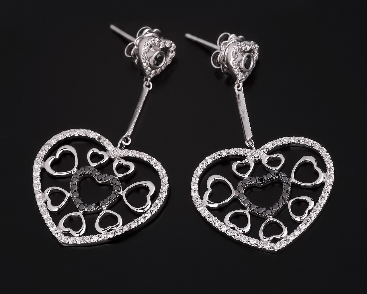 Изумительные золотые серьги с бриллиантами 0.86ct 071117/7