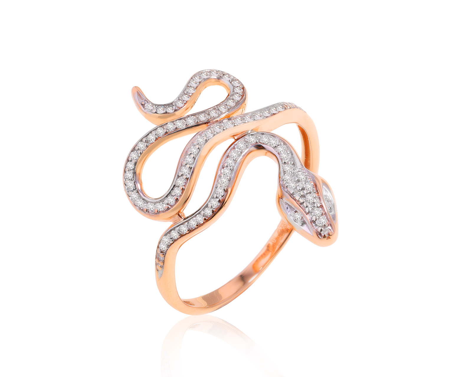 Золотое кольцо с бриллиантами 0.23ct 070724/1