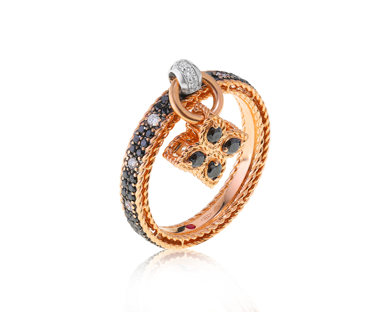 Оригинальное золотое кольцо Roberto Coin Venetian Princess 120123/2